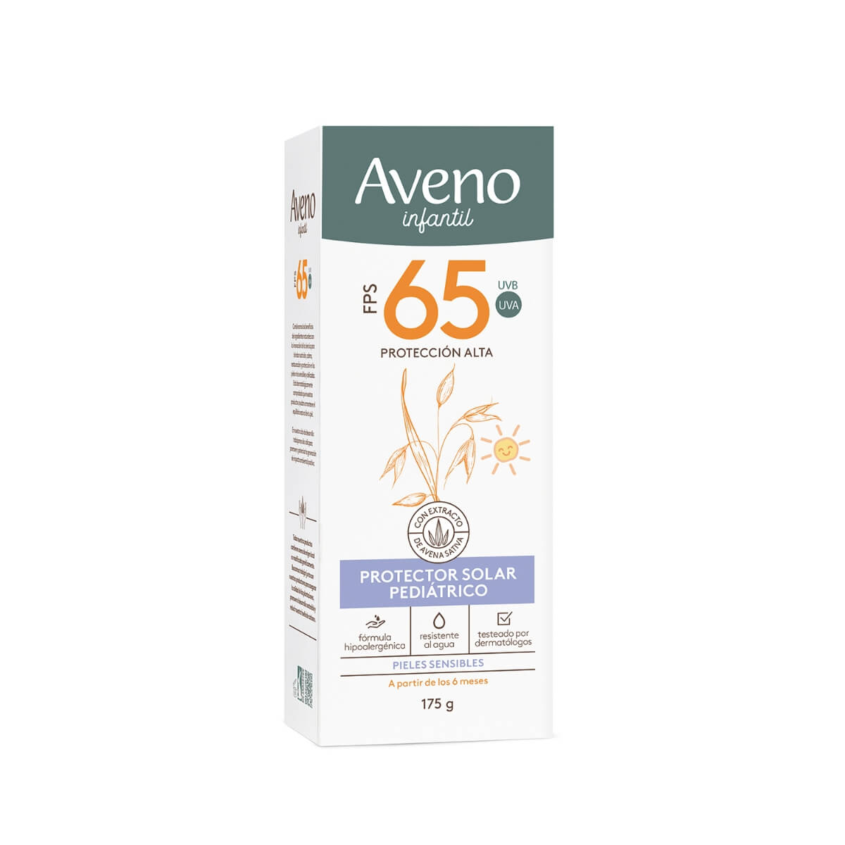 Protector Solar Aveno Infantil FPS 65 175 ml