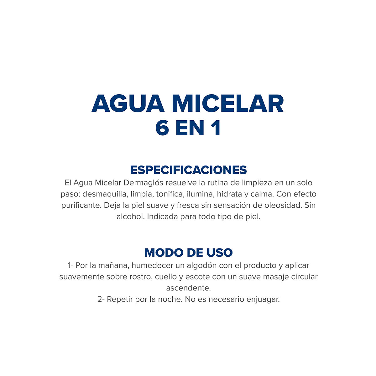 Dermagl&oacute;s Facial Agua Micelar 200 ml image number 4
