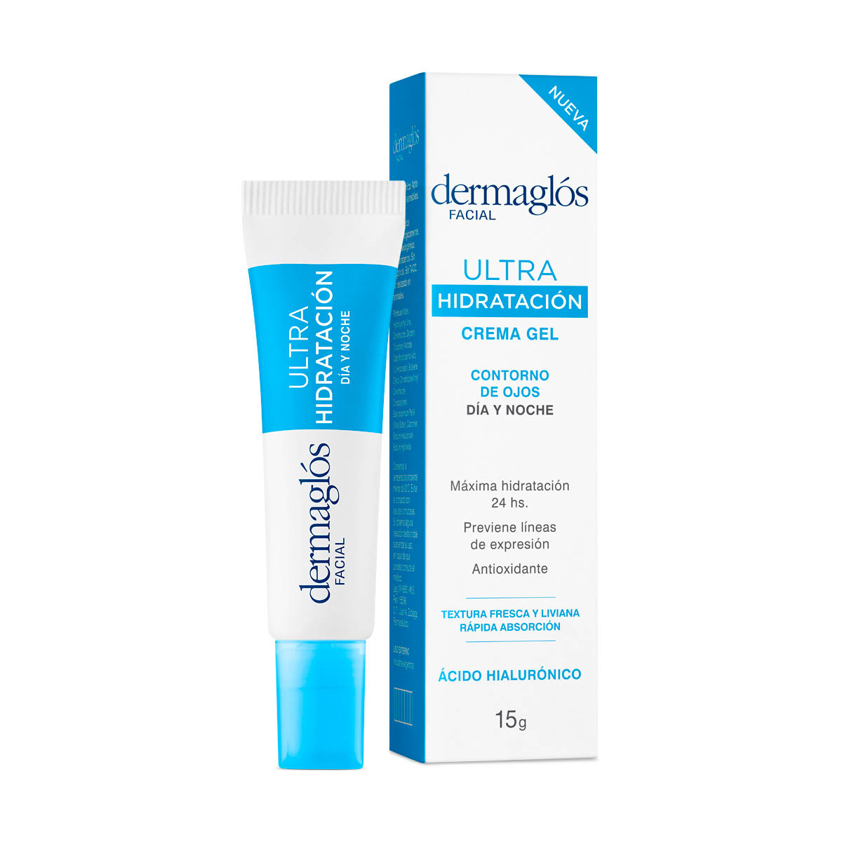 Dermagl&oacute;s Facial Crema Gel Contorno de Ojos Ultra Hidrataci&oacute;n 15 g