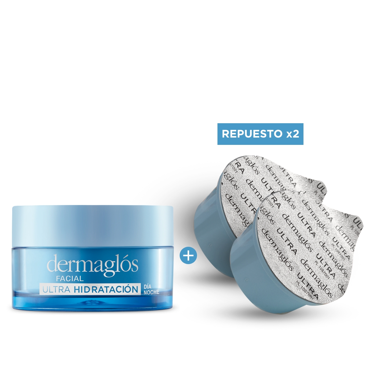 Kit Facial Dermaglós Ultra Hidratación + 2 Repuestos 50 g image number 0