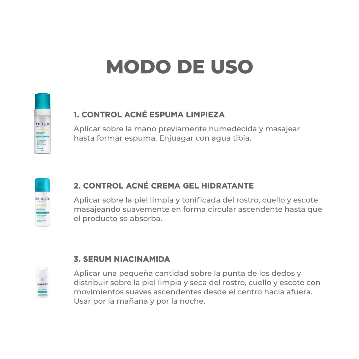 Kit Facial Dermagl&oacute;s Control Acn&eacute; + Serum Niacinamida image number 1