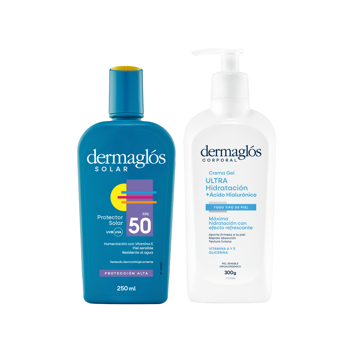 Kit Dermaglós Protector Solar + Crema Gel Corporal Ultra image number 0