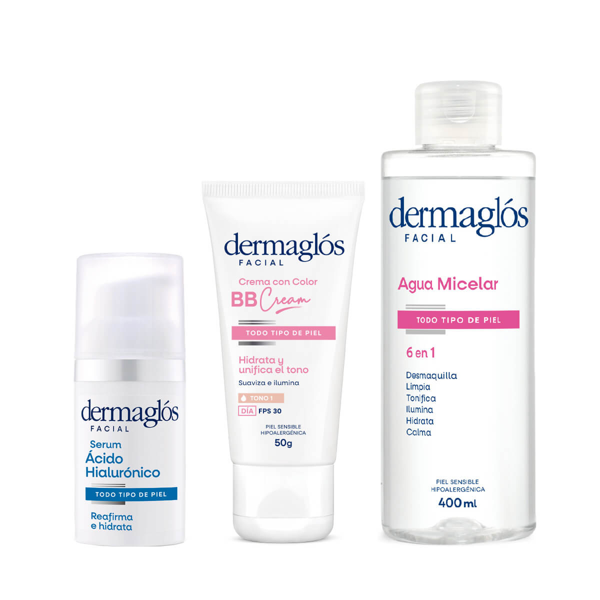 Kit Rutina Facial de d&iacute;a Dermagl&oacute;s Experta con Color image number 0