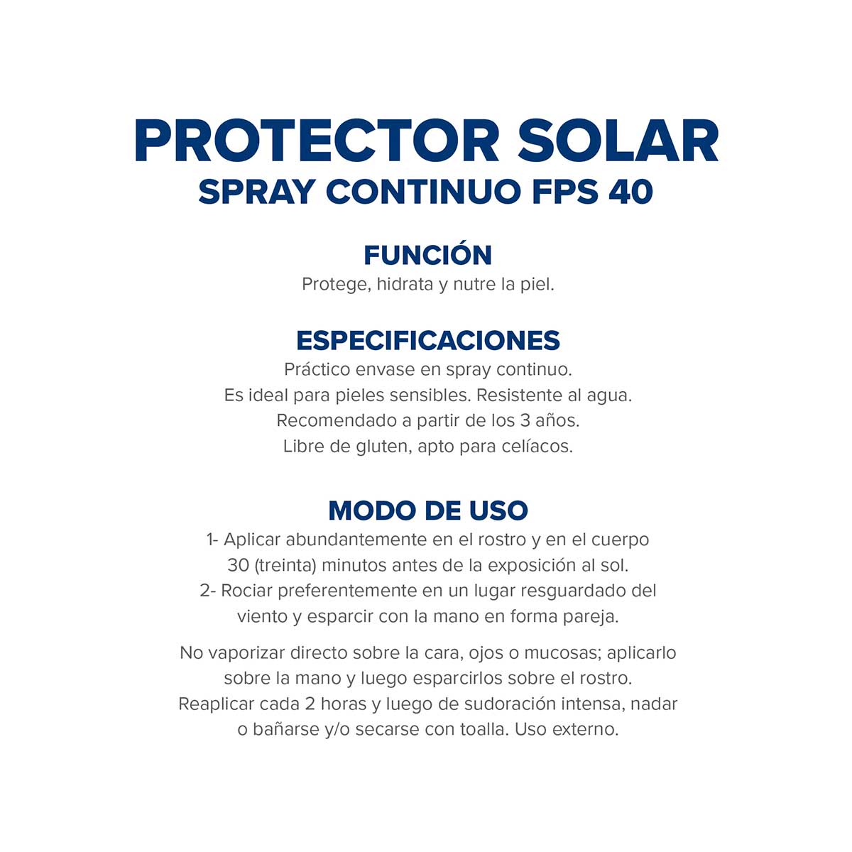 Protector Solar Dermaglós FPS 40 spray emulsión 170 ml image number 4