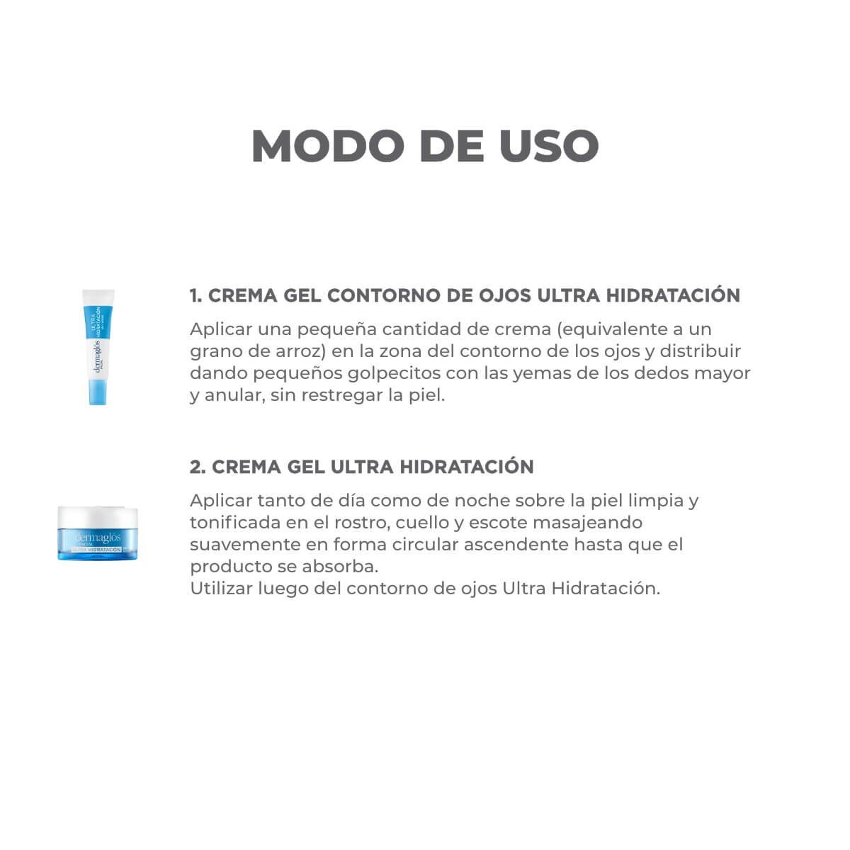 Kit Facial Dermagl&oacute;s Ultra Hidratante + Contorno de Ojos  image number 2