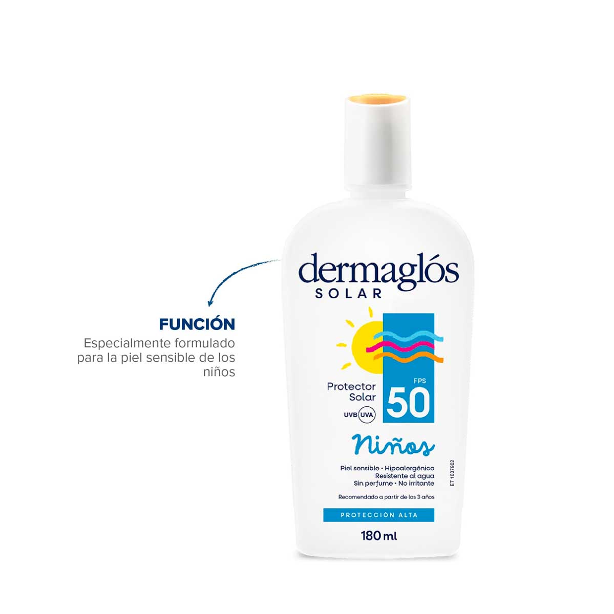 Protector Solar Ni&ntilde;os Dermagl&oacute;s FPS 50 emulsi&oacute;n 180 ml image number 5