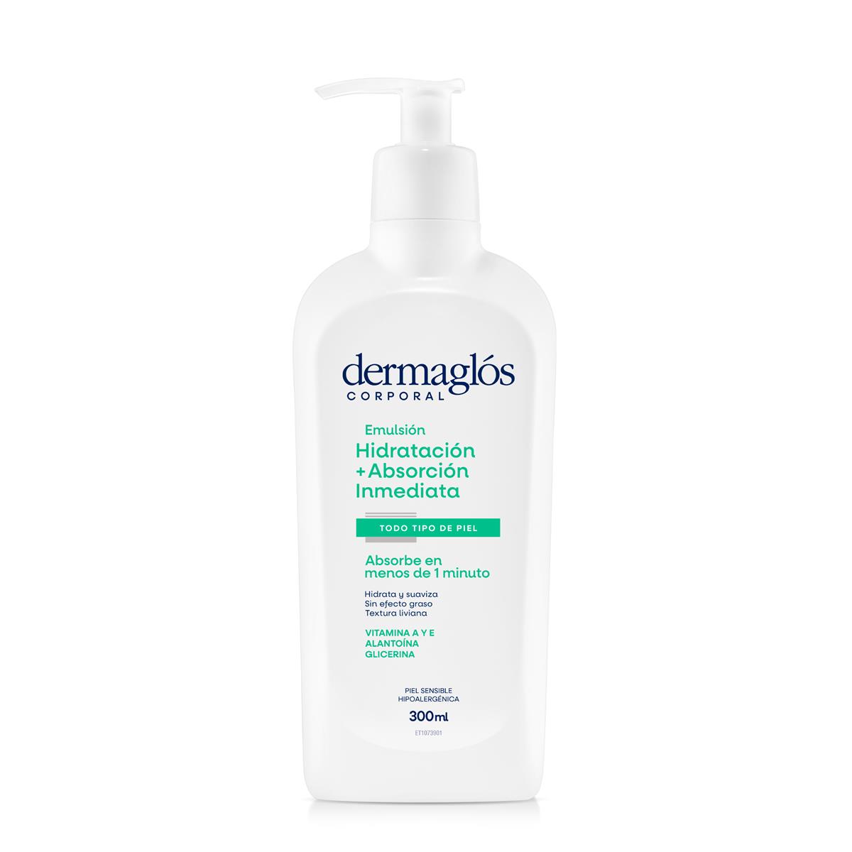 Dermaglós Corporal Emulsión Hidratación + Absorción Inmediata 300 ml image number 0