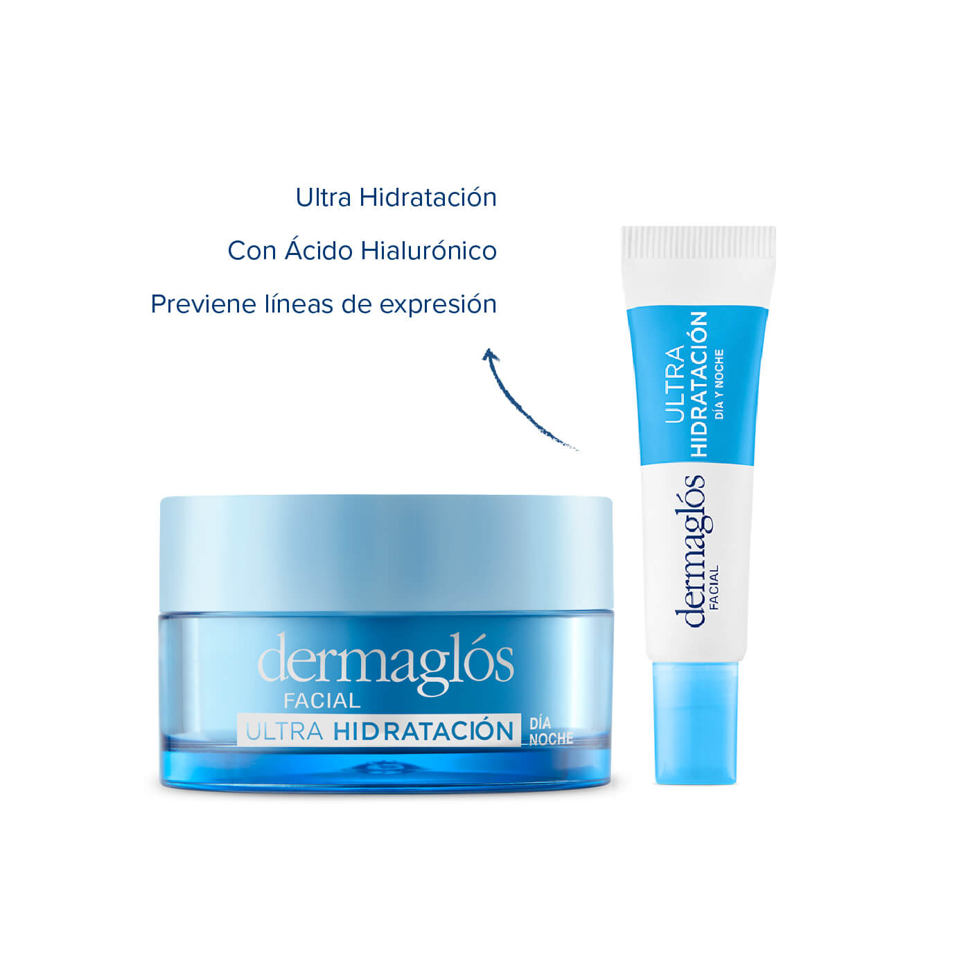 Kit Facial Dermaglós Ultra Hidratante + Contorno de Ojos  image number 2