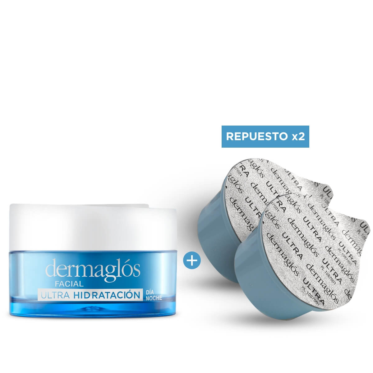 Kit Facial Dermagl&oacute;s Ultra Hidrataci&oacute;n + 2 Repuestos 50 g image number 0