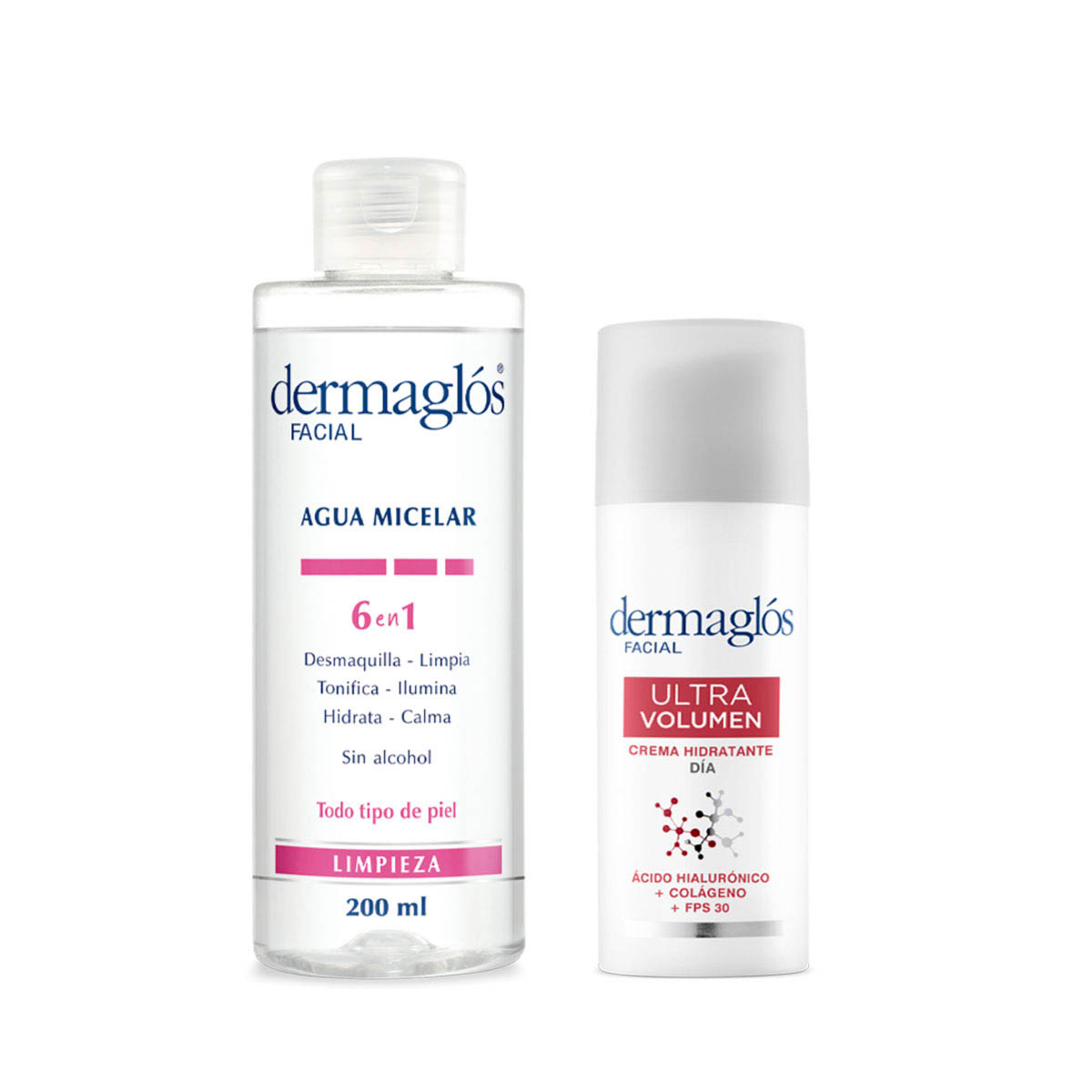 Kit Facial Dermagl&oacute;s Rutina de D&iacute;a Ultra Volumen  image number 0