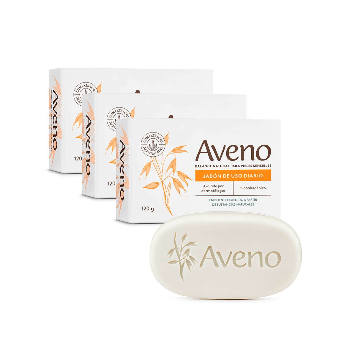Kit Aveno Jabón Compuesto x3