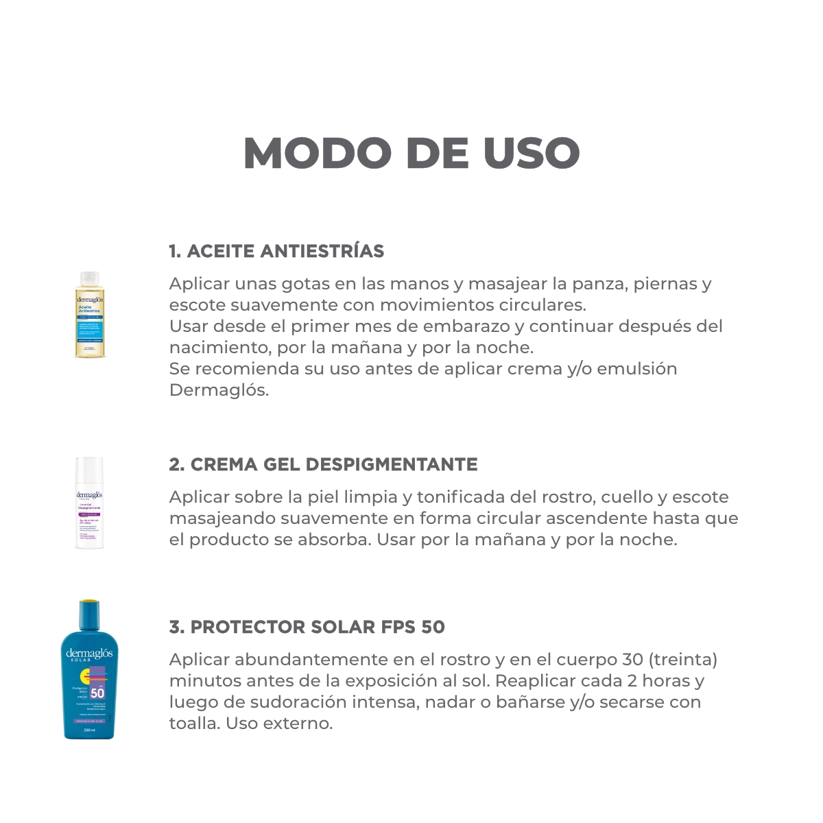 Kit Facial Corporal Dermagl&oacute;s Cuidado de la Piel Maternidad image number 1
