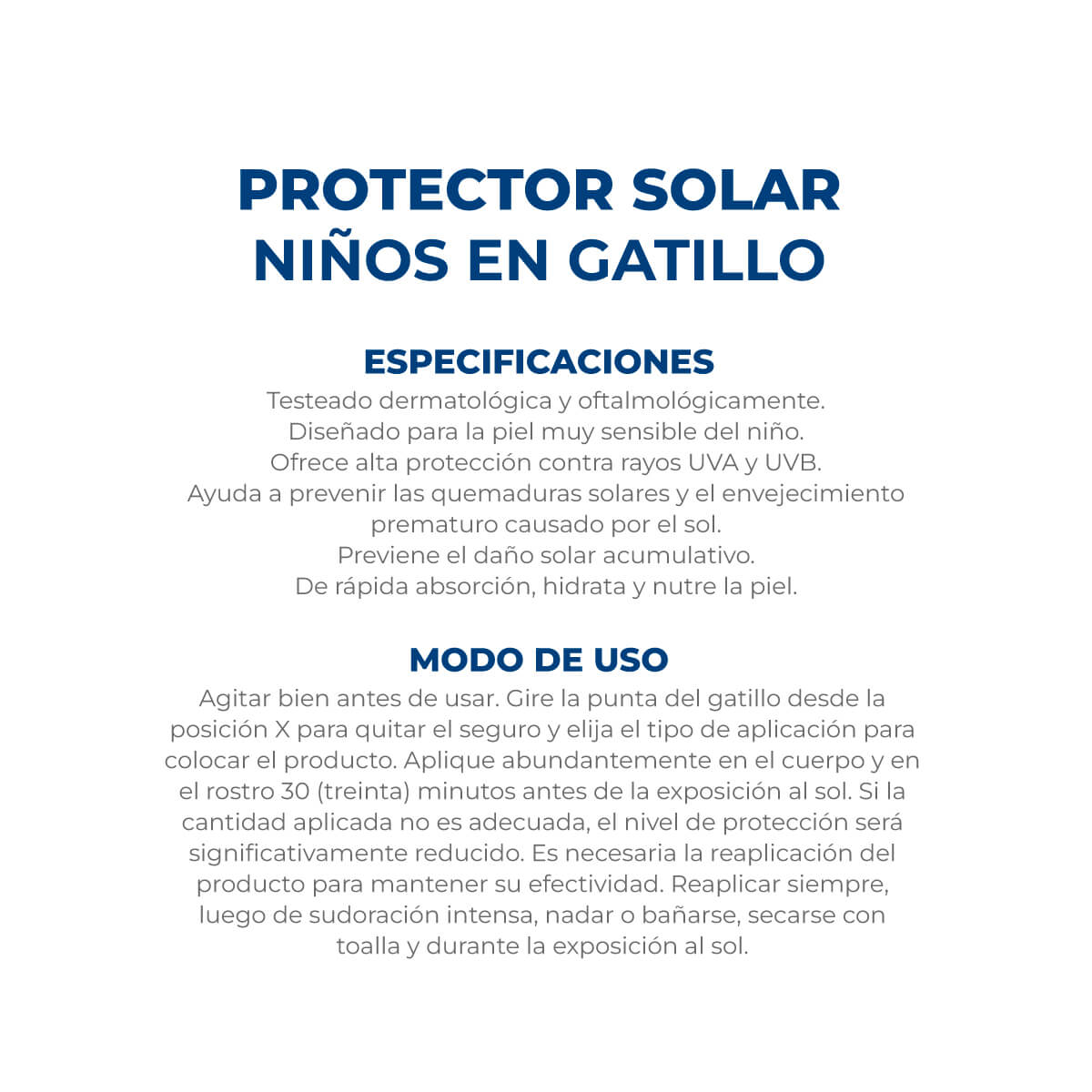 Protector Solar Ni&ntilde;os Dermagl&oacute;s FPS 50 Gatillo 250 ml image number 4