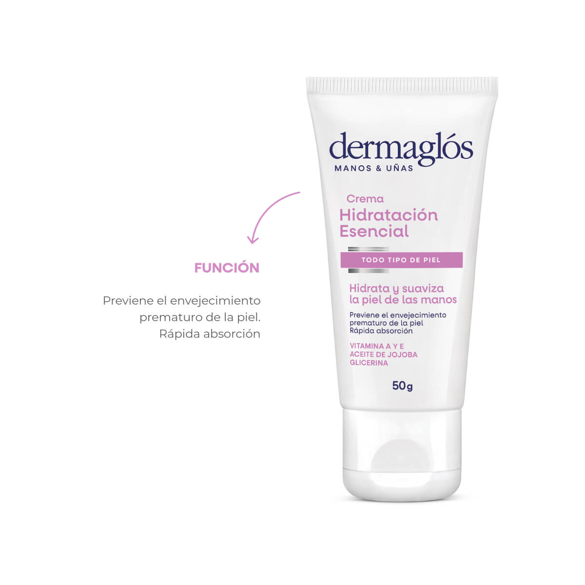 Dermagl&oacute;s Corporal Crema para Manos Hidrataci&oacute;n Esencial 50 g image number 2
