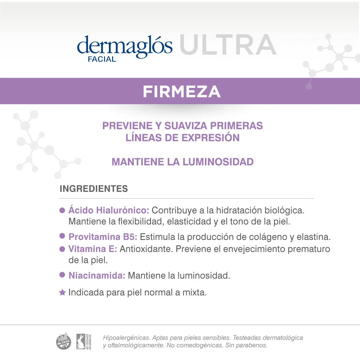 Dermagl&oacute;s Facial Crema de Noche Ultra Firmeza 50 g image number 6