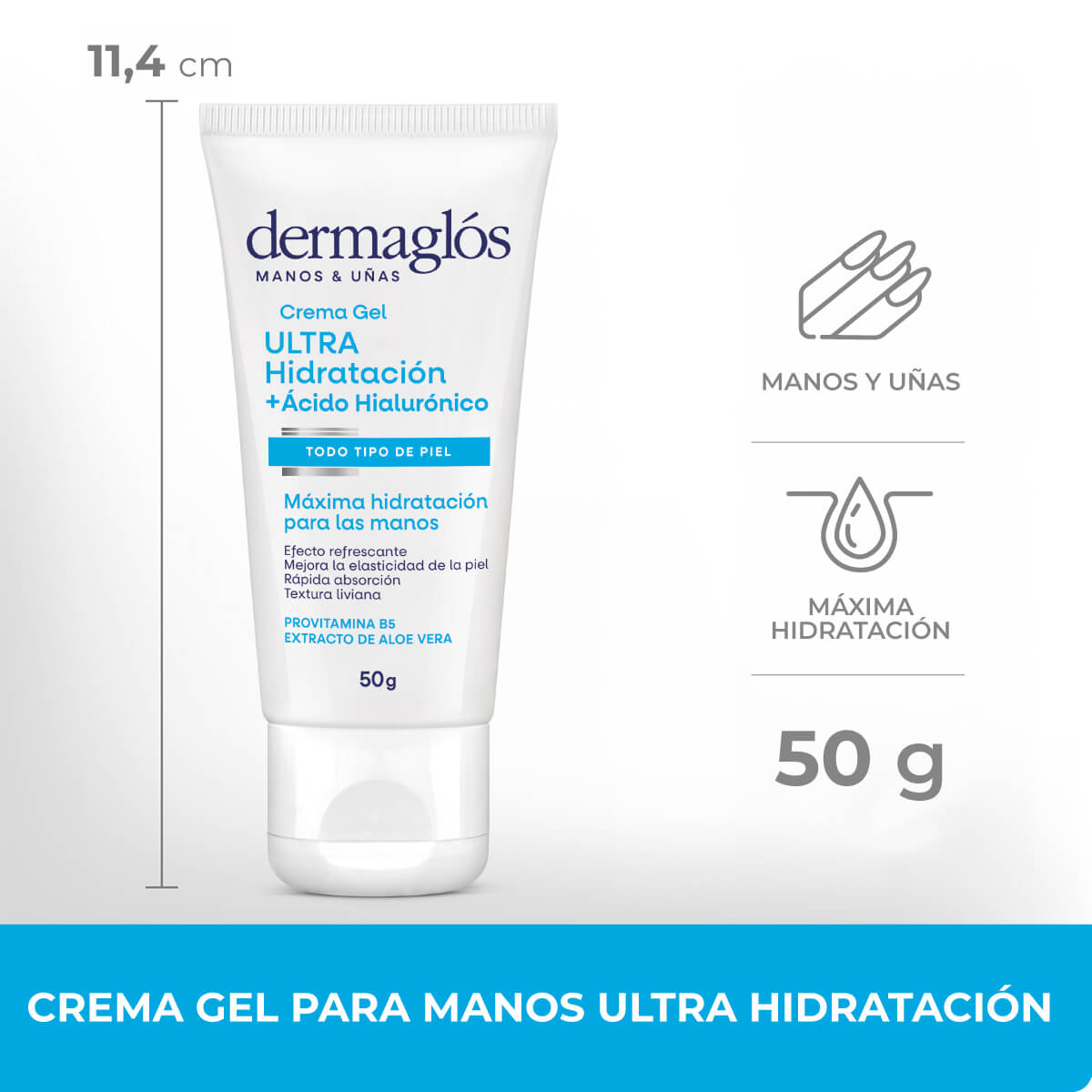 Dermagl&oacute;s Corporal Crema Gel para Manos Ultra Hidrataci&oacute;n 50 g image number 4
