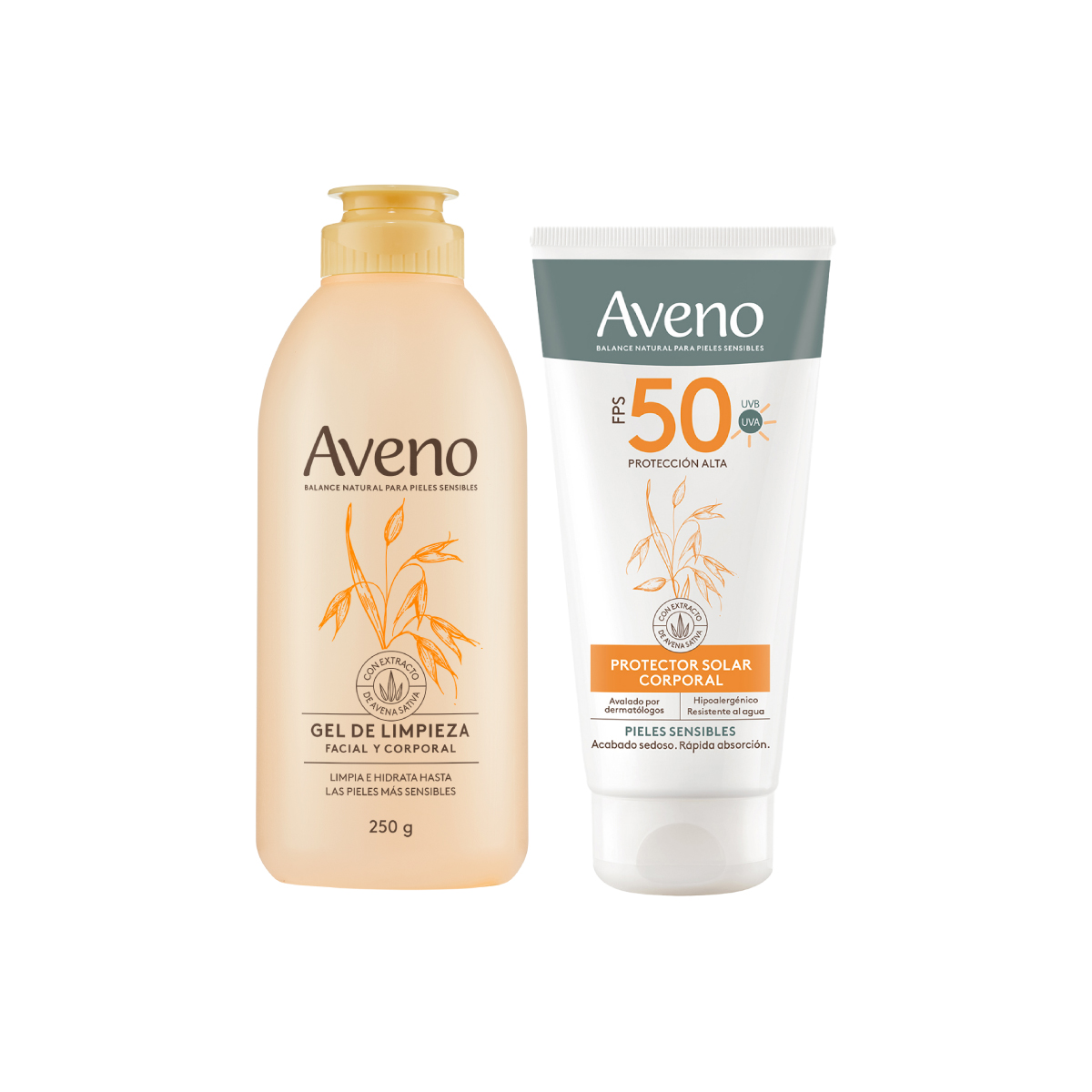 Kit Aveno Limpieza + Protector Solar Corporal FPS50 image number 0