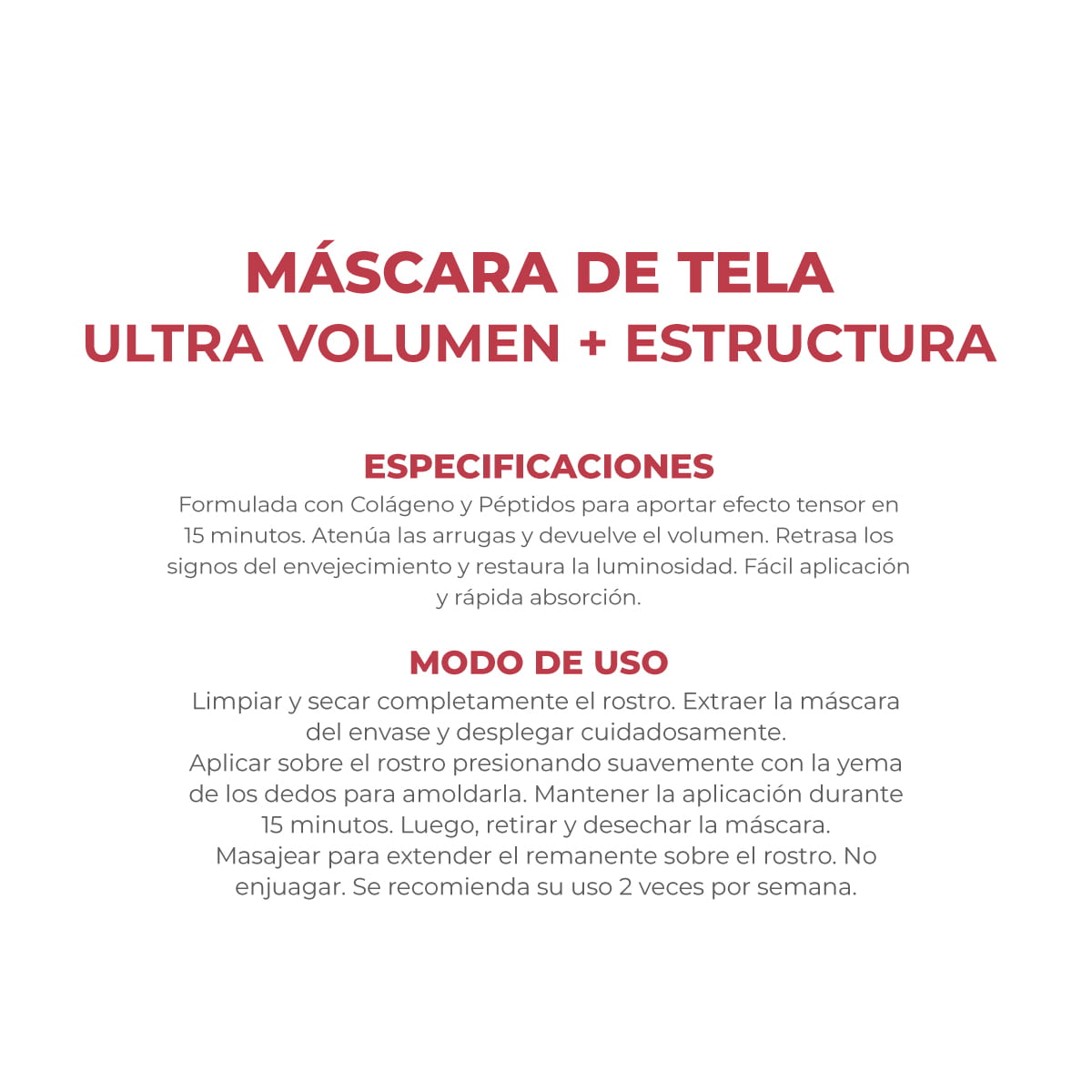 M&aacute;scara de Tela Dermagl&oacute;s Ultra Volumen + Estructura 15 ml image number 3