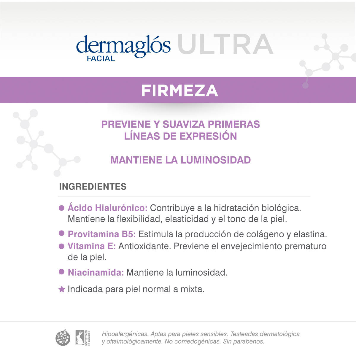 Dermagl&oacute;s Facial Crema de D&iacute;a Ultra Firmeza con FPS 30 50 g image number 6