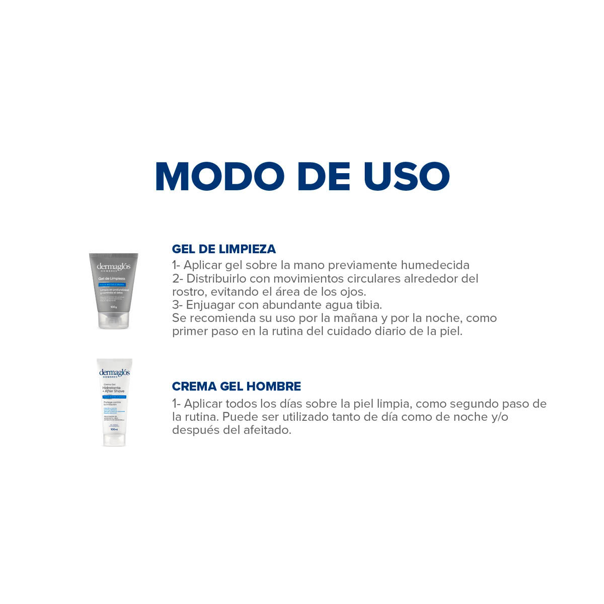 Kit Dermaglós Hombres Rutina Facial Limpieza + Hidratación image number 2