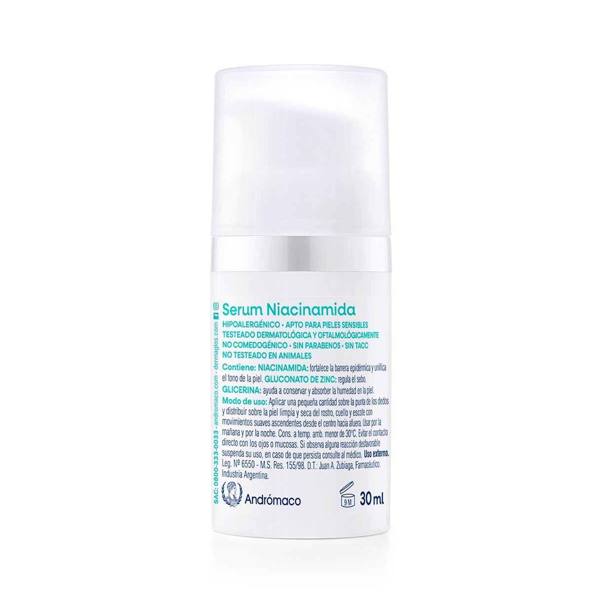 Dermaglós Facial Serum Niacinamida 30 ml image number 1