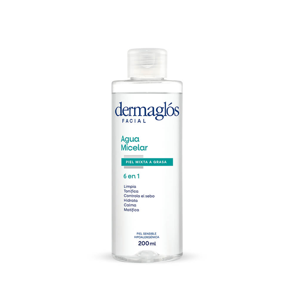 Dermagl&oacute;s Facial Agua Micelar Piel Mixta a Grasa 200 ml