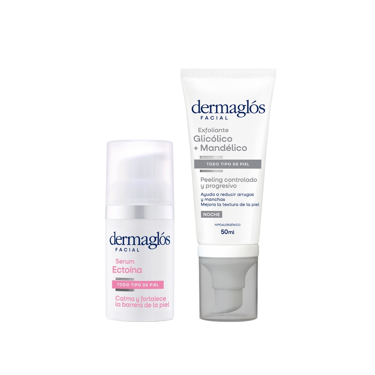 Kit Facial Dermagl&oacute;s Emulsi&oacute;n Exfoliante Peeling + Ecto&iacute;na image number 0