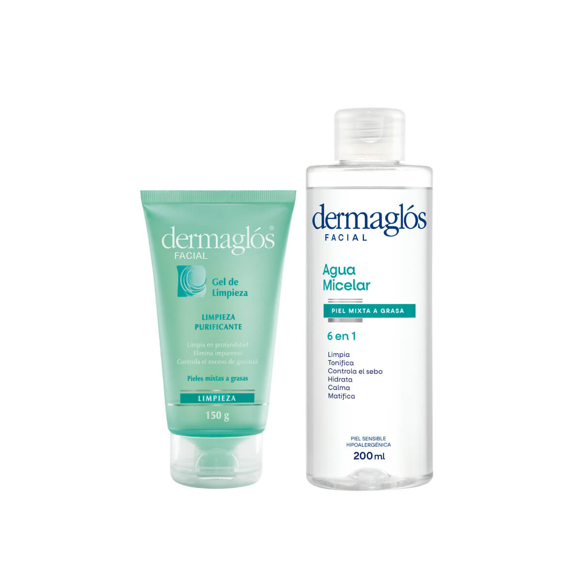 Kit Dermagl&oacute;s Doble Limpieza Facial Piel Mixta a Grasa