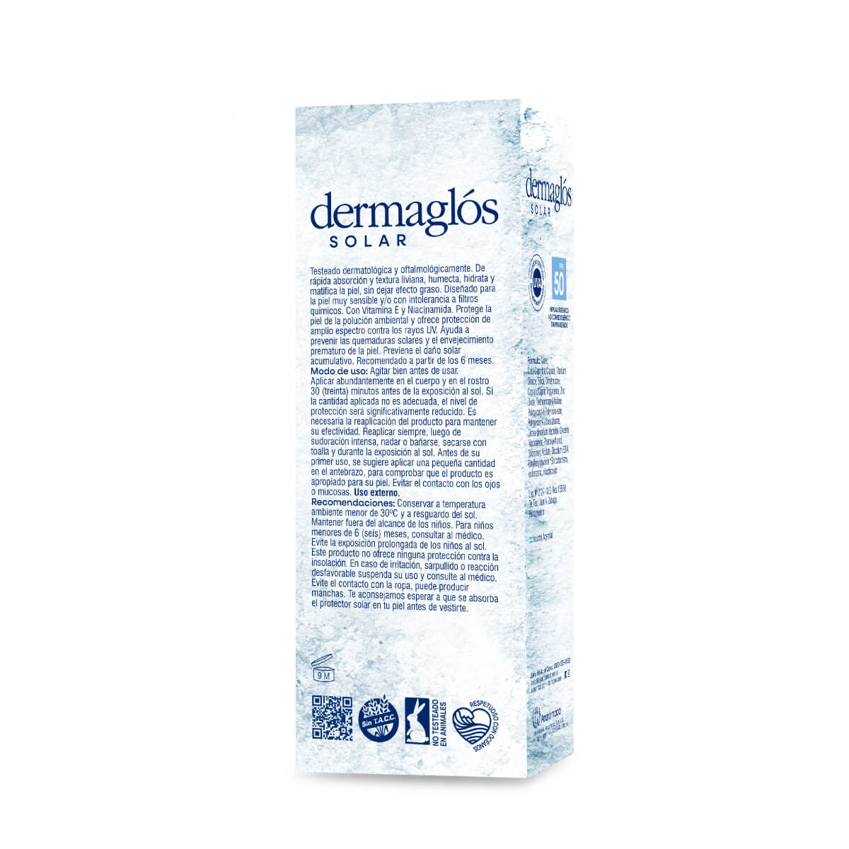 Protector Solar Dermaglós FPS 50 Mineral Emulsión 90 g image number 4