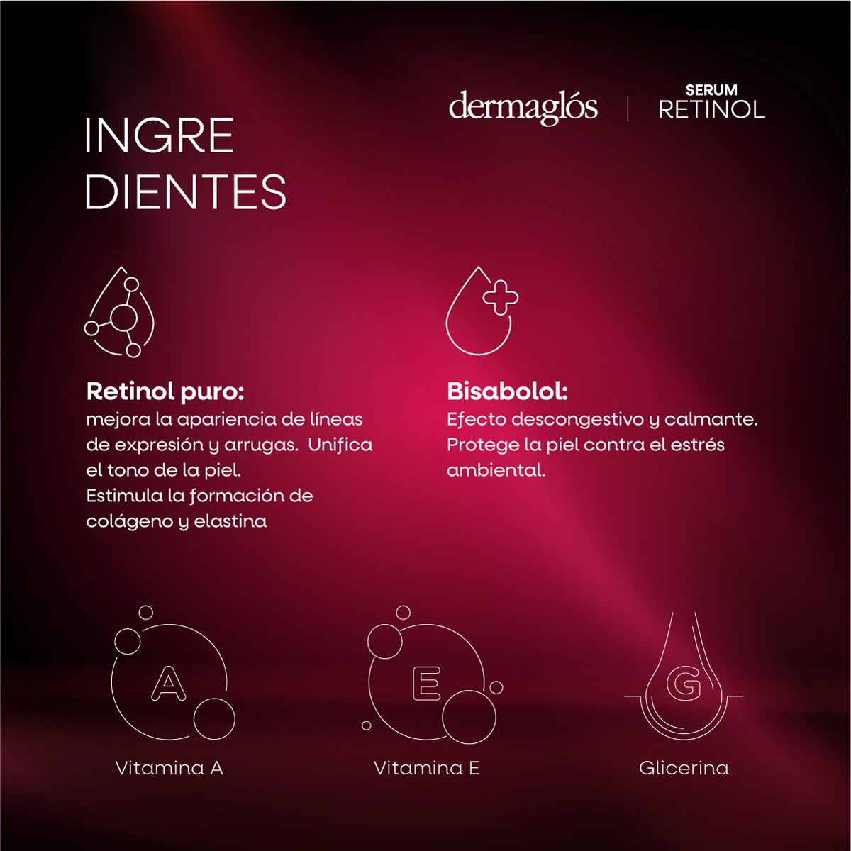 Serum Retinol Dermagl&oacute;s Facial 25 ml image number 7