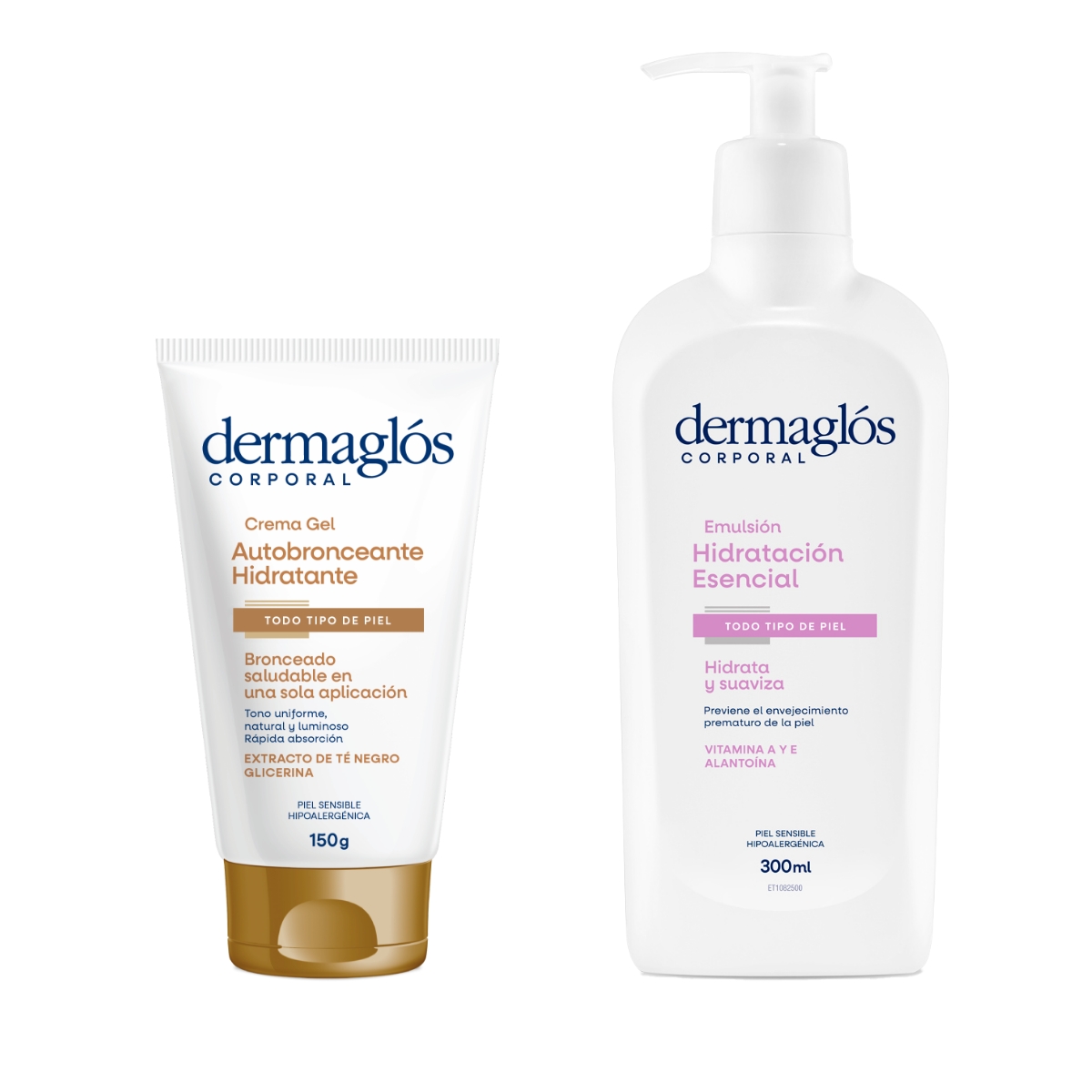 Kit Autobronceante Dermaglós + Hidratación Esencial image number 0