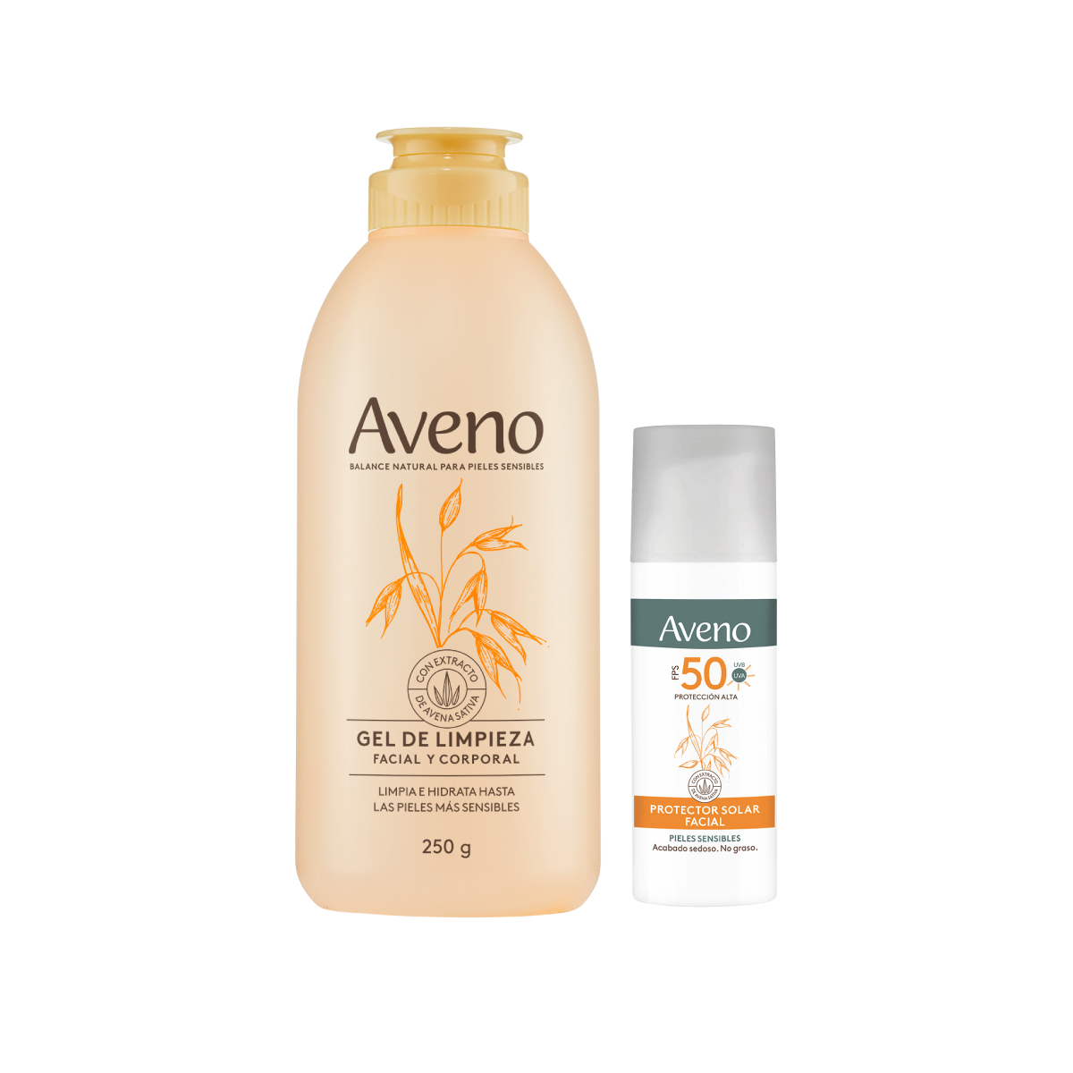 Kit Aveno Limpieza + Protector Solar Facial FPS50 image number 0