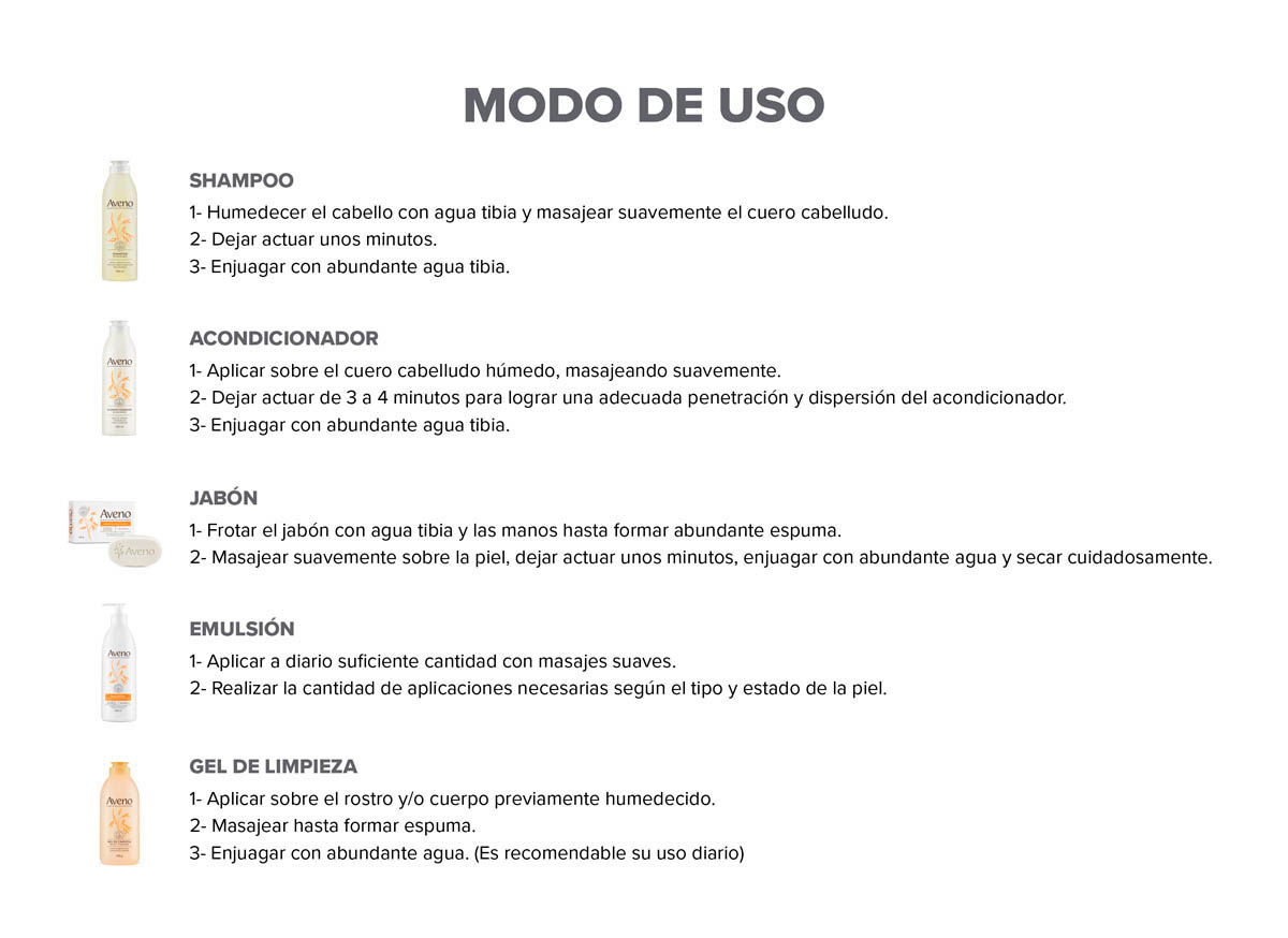 Kit Cuidado Facial Corporal Aveno Pieles Sensibles image number 2