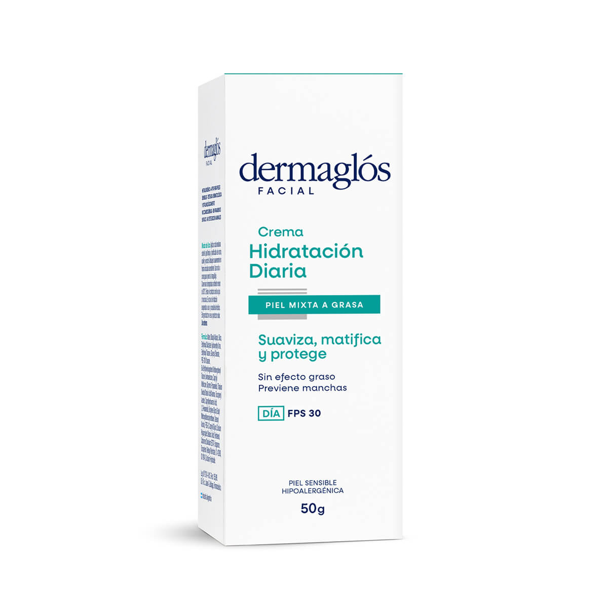 Crema Facial Hidratante Matificante D&iacute;a Dermagl&oacute;s Piel Mixta a Grasa FPS 30 50 g image number 2