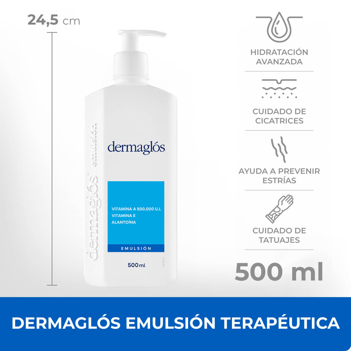 Dermagl&oacute;s Terap&eacute;utica Emulsi&oacute;n 500 ml image number 8
