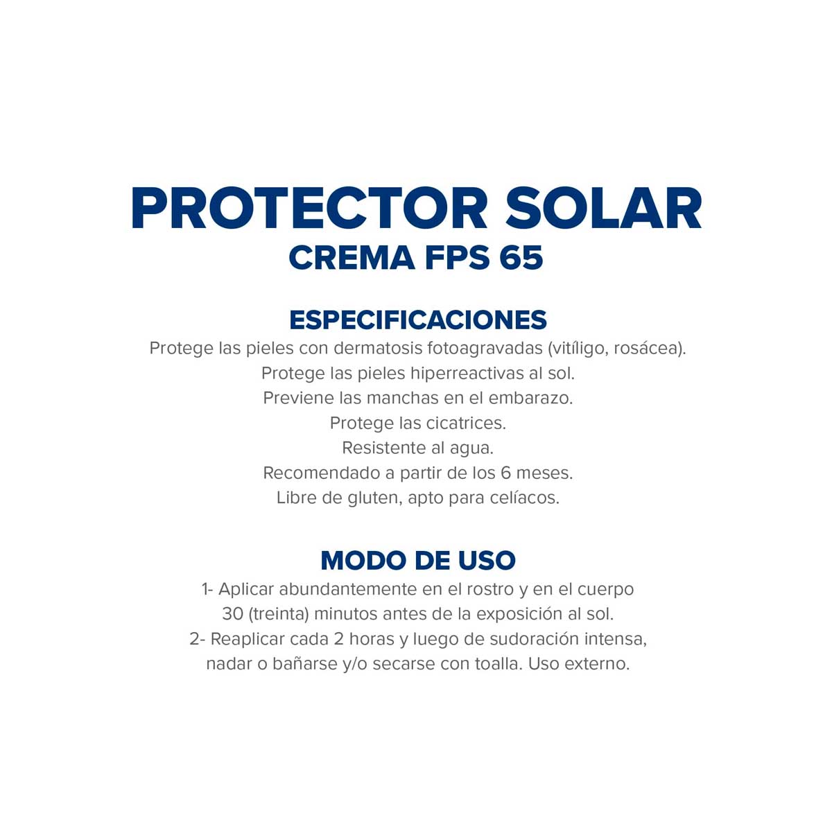 Protector Solar Dermagl&oacute;s FPS 65 crema 90 g image number 5