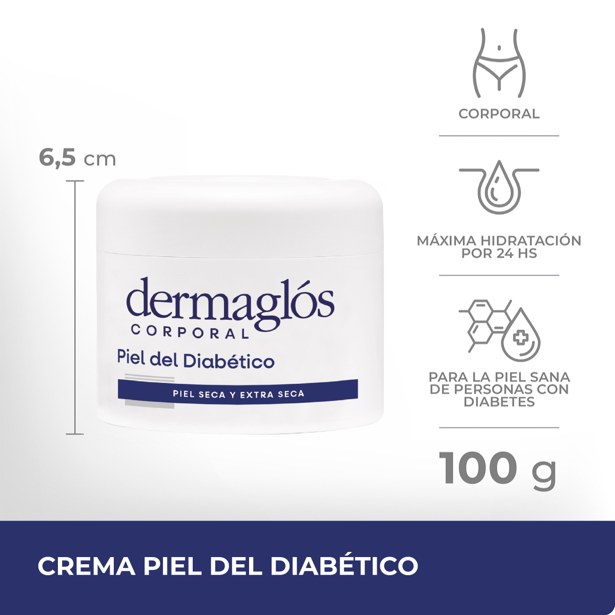 Dermaglós Corporal Crema Piel del Diabético 100 g image number 1