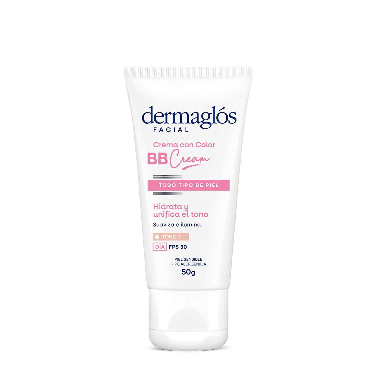 Dermaglós Facial Crema con color BB Cream Tono Claro con FPS 30 50 g image number 0