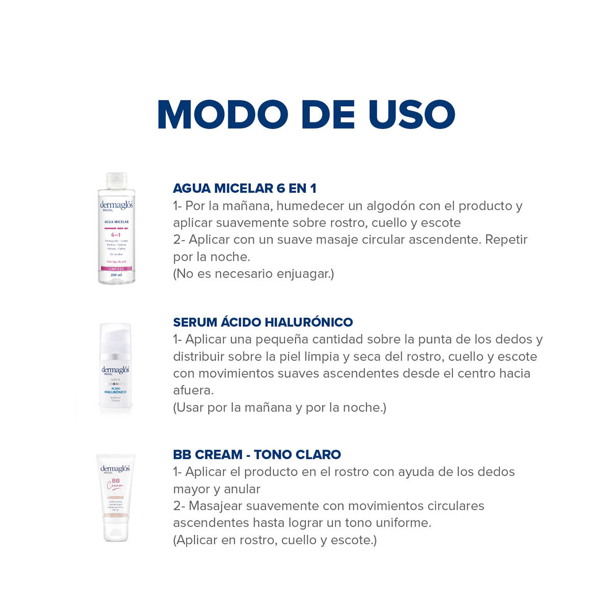 Kit Rutina Facial de d&iacute;a Dermagl&oacute;s Experta con Color image number 3