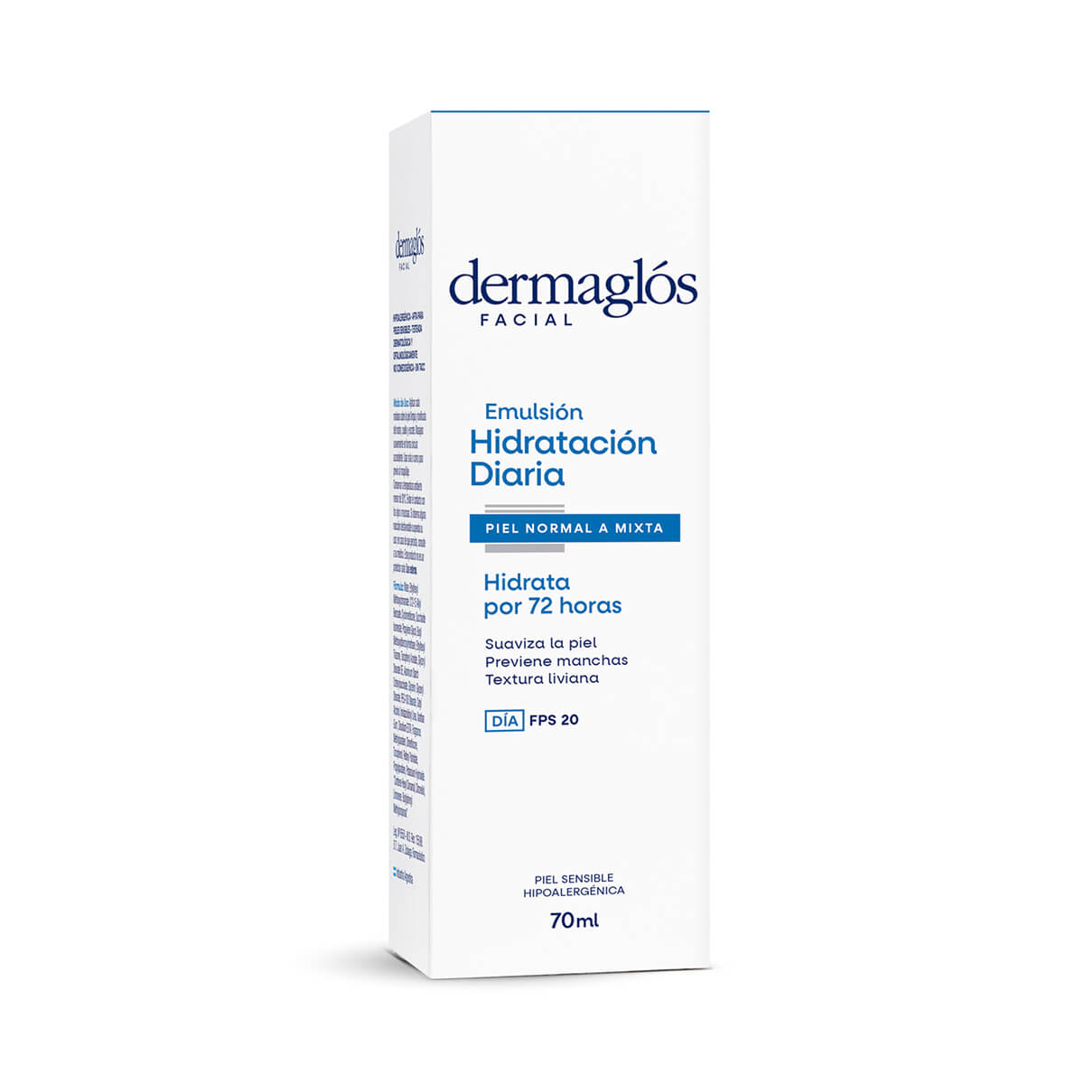 Dermagl&oacute;s Facial Emulsi&oacute;n Hidrataci&oacute;n Diaria FPS 20 Piel Equilibrada a Mixta 70 ml image number 3
