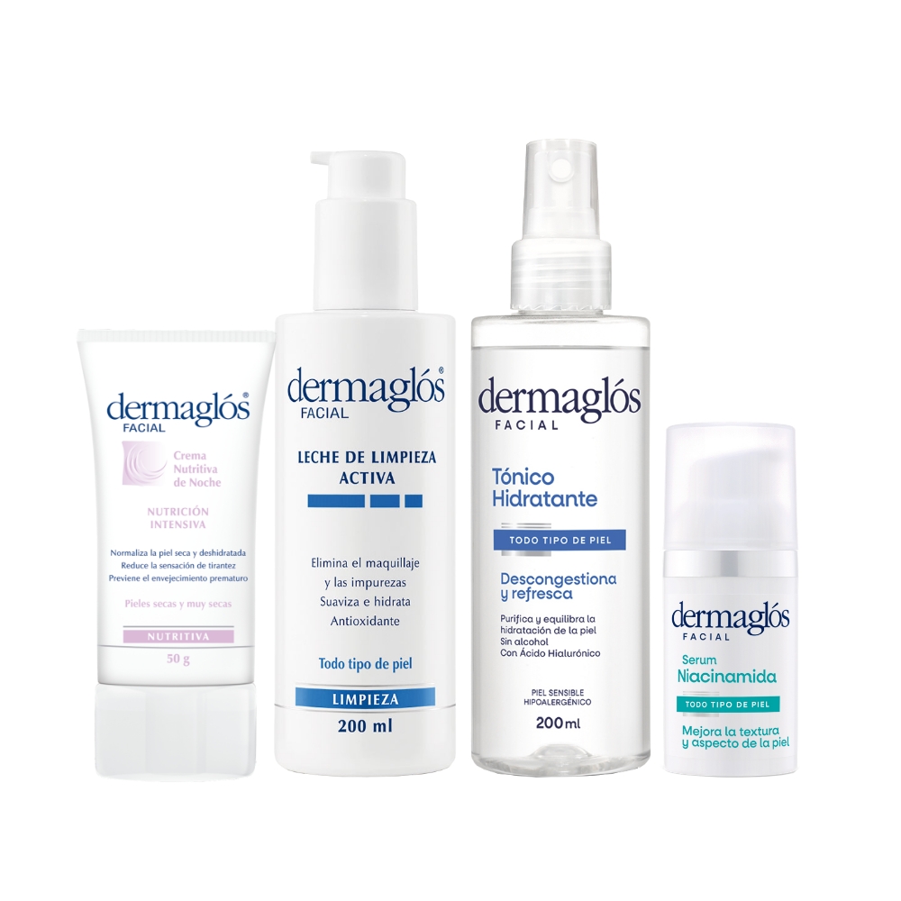 Kit Facial Dermagl&oacute;s Rutina Piel Seca + Serum Niacinamida image number 0