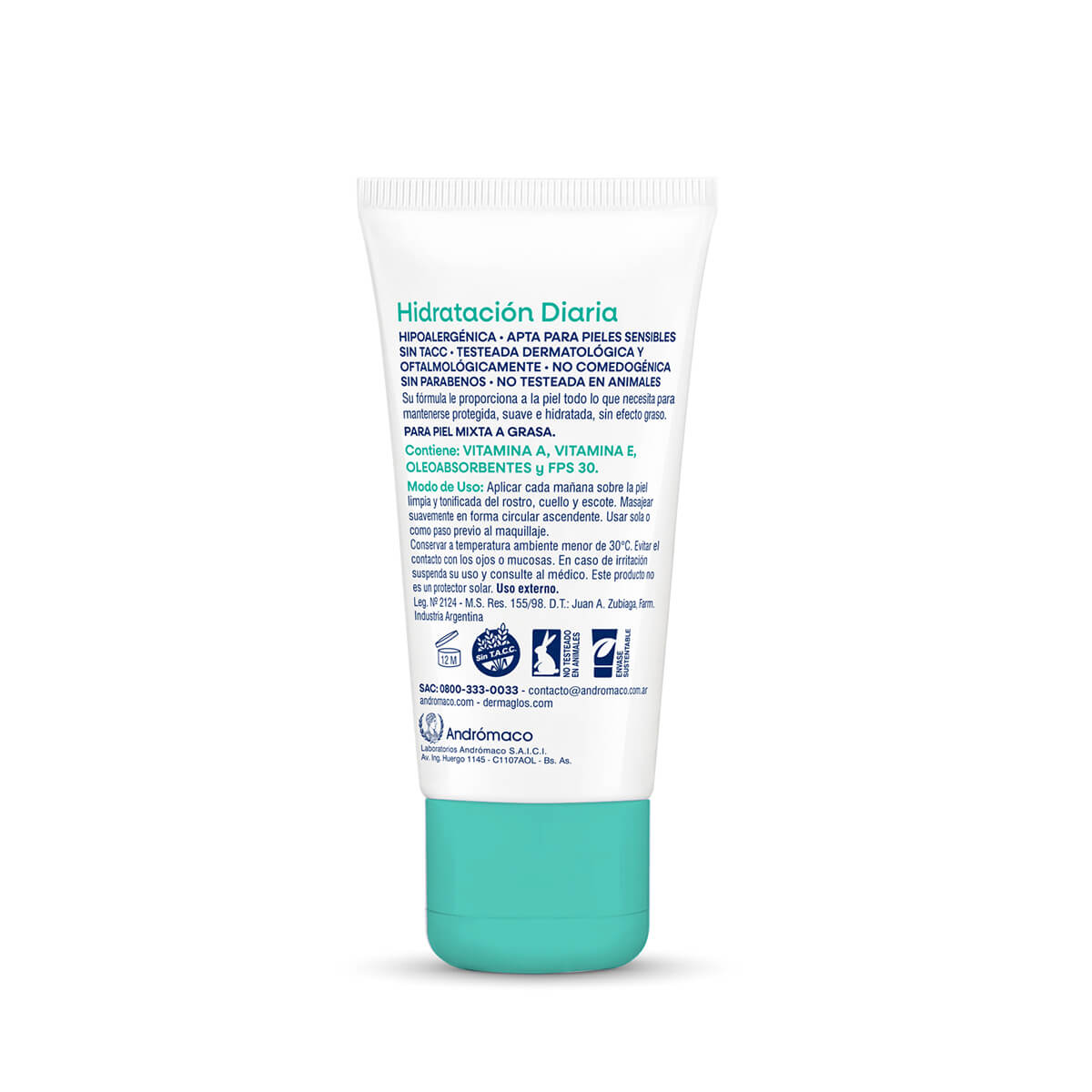 Crema Facial Hidratante Matificante D&iacute;a Dermagl&oacute;s Piel Mixta a Grasa FPS 30 50 g image number 1