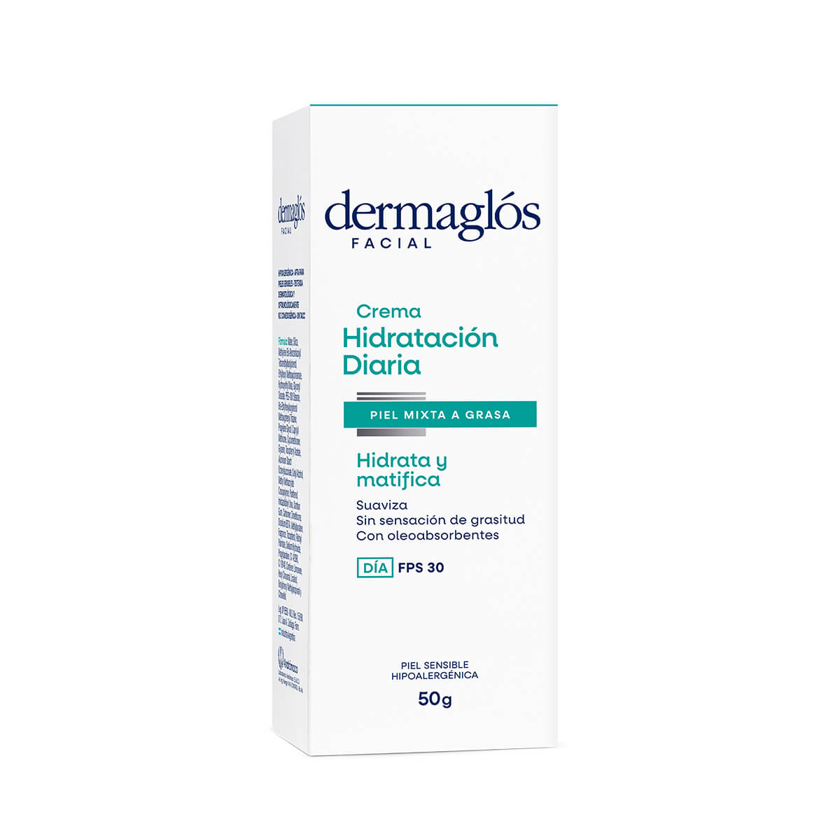 Dermagl&oacute;s Facial Crema Hidrataci&oacute;n Diaria FPS 30 Piel Mixta a Grasa 50 g image number 2