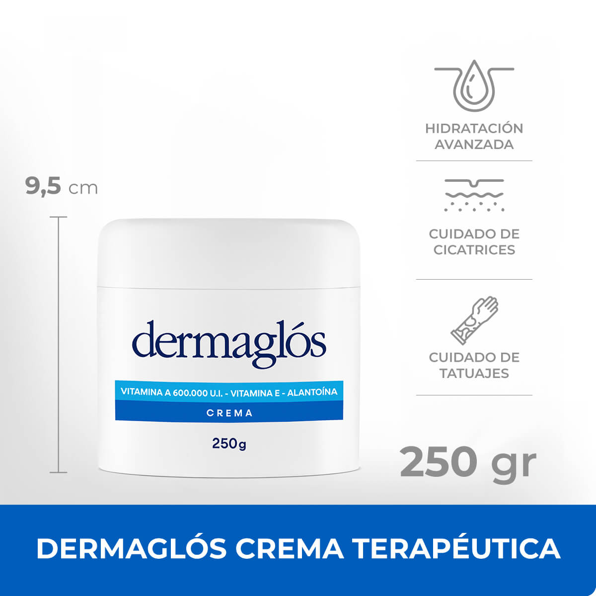 Dermaglós Terapéutica Crema 250 g image number 2
