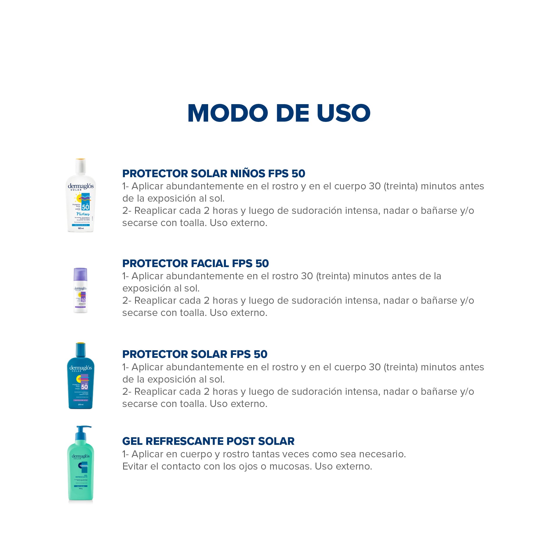 Kit Protector Solar Familiar Dermagl&oacute;s FPS 50 image number 2