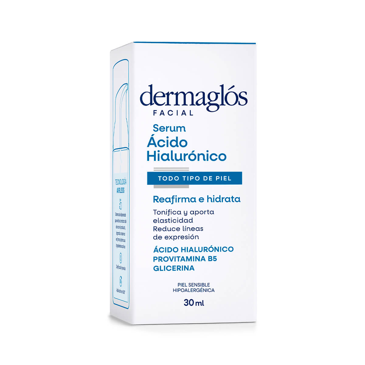 Dermagl&oacute;s Facial Serum &Aacute;cido Hialur&oacute;nico 30 ml image number 2