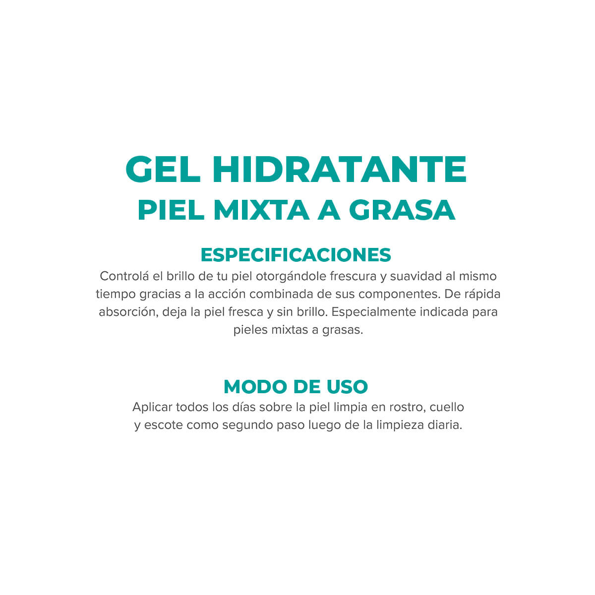 Dermaglós Facial Gel Hidratación Diaria Piel Mixta a Grasa 70 g image number 8