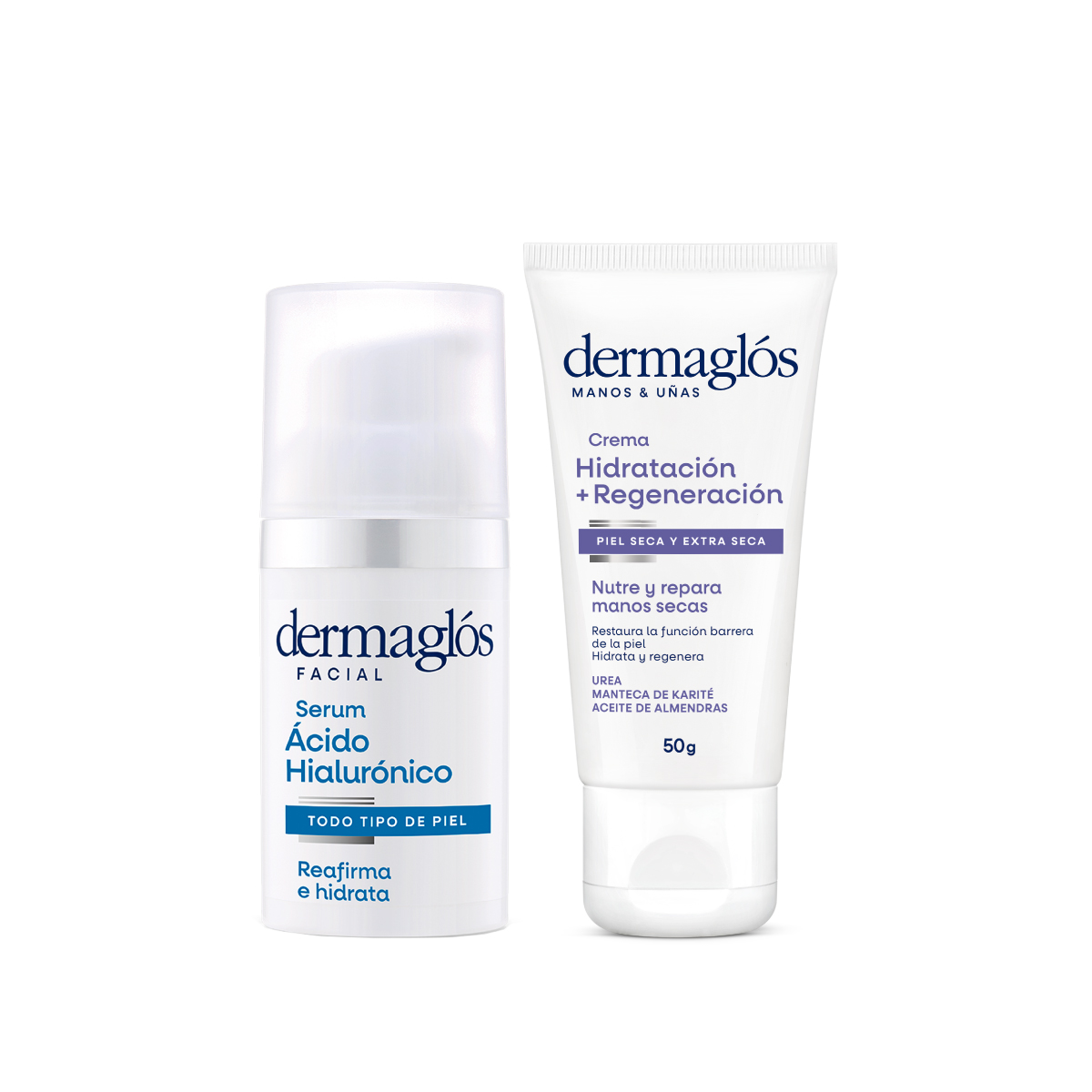 Kit Dermaglós Serum Ácido Hialurónico + Crema Manos image number 0