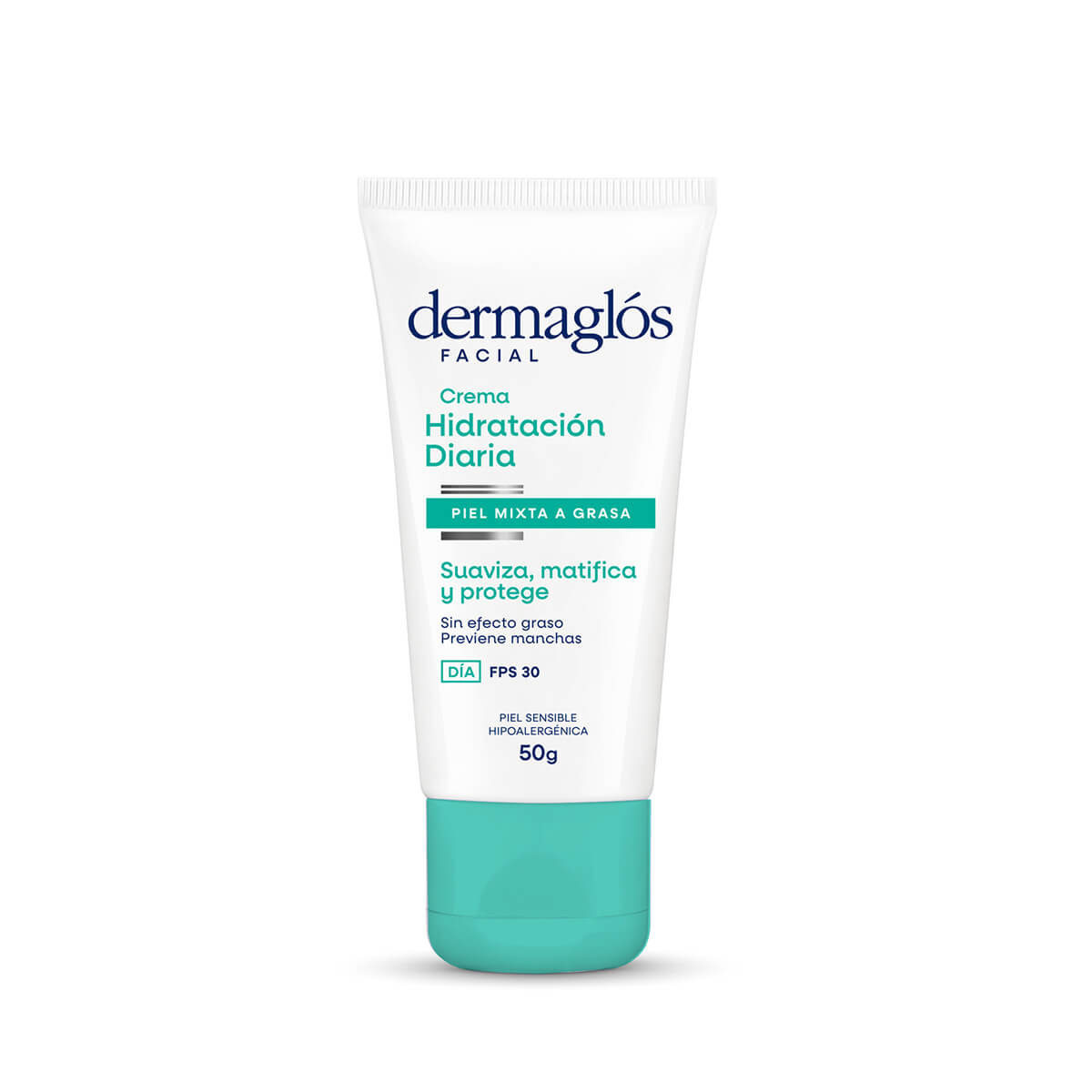 Crema Facial Hidratante Matificante D&iacute;a Dermagl&oacute;s Piel Mixta a Grasa FPS 30 50 g image number 0
