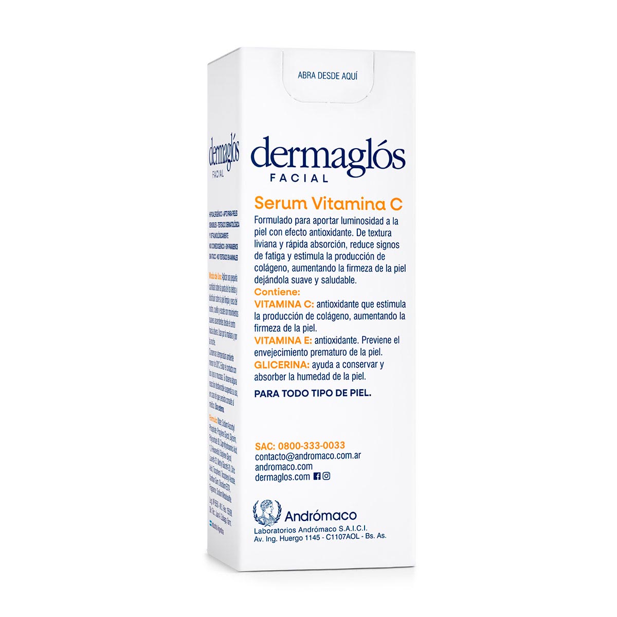 Dermagl&oacute;s Facial Serum Vitamina C 25 ml image number 3